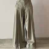 Pantalón con tablones verde-gris