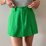 Falda-short verde