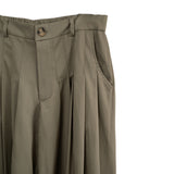 Pantalón con tablones verde-gris